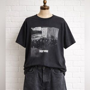 Vintage 2000s HBO, Sopranos, Black Cotton Graphic T-Shirt